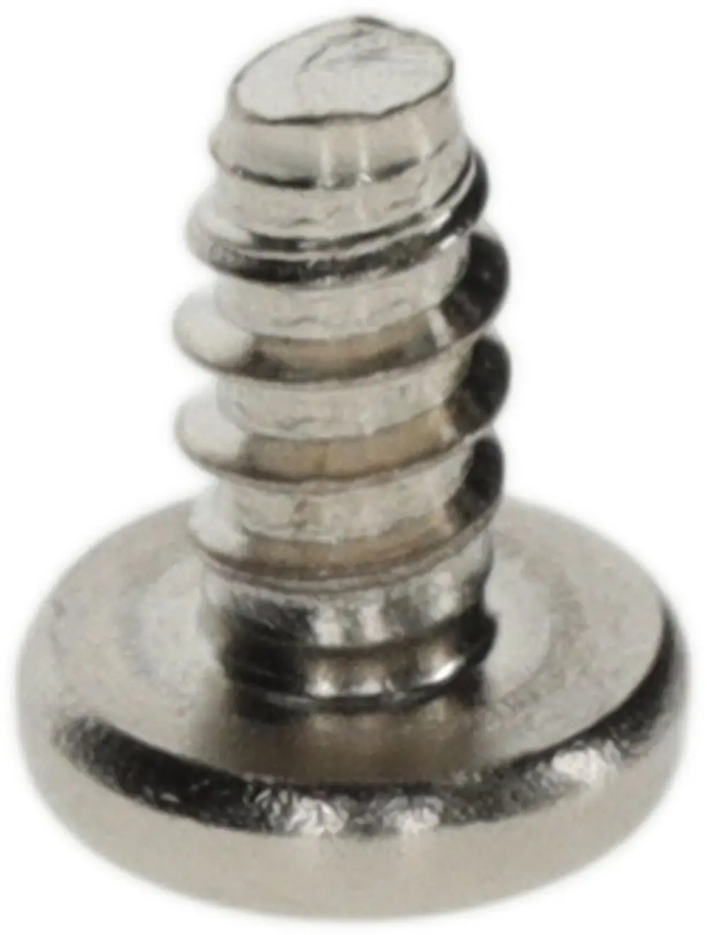 BOSCH Schraube mit einem flachen Kopf und Gewinde, die typischerweise in der Befestigungstechnik eingesetzt wird. Klar sichtbare Oberflächenstruktur und metallisches Finish.